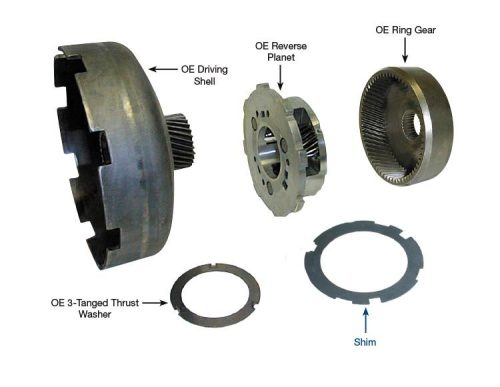 46RE / 46RH / 47RE / 47RH / 727 Rear Planet Endplay Shim, Sonnax 22700-Z. Shop On Our website For More 46RE / 47RE Products today! Or Call 318-742-7353!