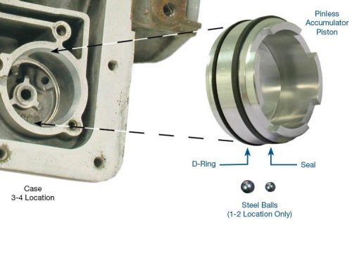 Sonnax 77998-03K, 4L60 / 4L60E / 4L65E / 4L70E Pinless Accumulator Piston Kit - Image 3