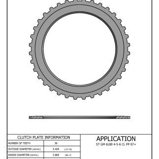 Alto 195762, 6L80E / 6L90E 4-5-6 Clutch Pressure Plate, .135" Thick, 2007 - up