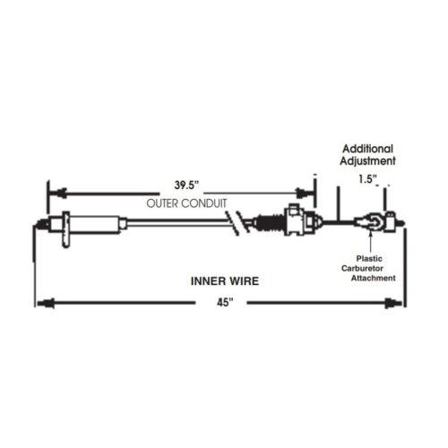 K77978, Fitzall 200-4R / 700R4 Throttle Valve Cable,T54450C Diagram