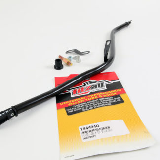 TH400 / TH350 dipstick and tube with locking top. This late model dipstick has a locking top to prevent blow-out and make a positive seal.