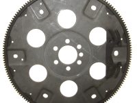 G142 LARGE FLEXPLATE WITH WEIGHT. Chevy 350 motor, 14 1/8 inch diameter, 168 tooth, dual bolt pattern with weight.