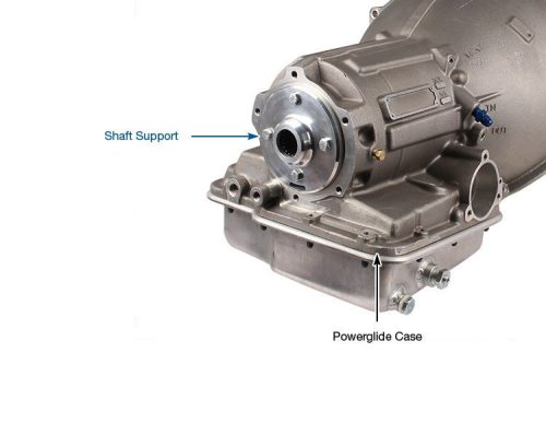 Sonnax offers a high-strength replacement for the stock Powerglide output shaft support, made from high strength 6061-T6 billet aluminum.