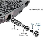 42RE / 42RH / 44RE / 44RH / 46RE / 46RH / 47RE / 47RH / A727 Line Pressure Plug & Sleeve Kit, Sonnax 22229-01K. Shop On Our website For More A727 Products!