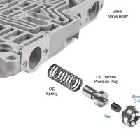 42RE / 42RH / 44RE / 44RH / 46RE / 46RH / 47RE / 47RH / A727 Line Pressure Plug & Sleeve Kit, Sonnax 22229-04K. Shop On Our Website For More A727 Products!