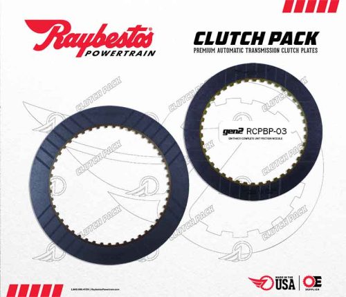 RCPBP-03, TH400 Raybestos GEN 2 Blue Friction Clutch Pack, 1964-1990