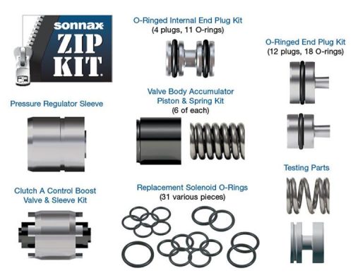 GEN 1 ZF6HP19/26/32 / 6R60 / 6R75 / 6R80 Zip Kit, Sonnax ZF6-6R60-ZIP.