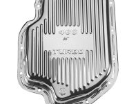 TH400 Chrome gm turbo 400 transmission pan – finned & 4″ deep (adds 2 1/2 qts) #R9196