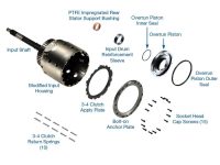 4L60E / 700R4 Smart-Tech Input Housing Kit with Heavy Duty Input Shaft, Sonnax 77733-10KB