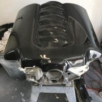 LS One Piece Carbon Fiber Motor Cover