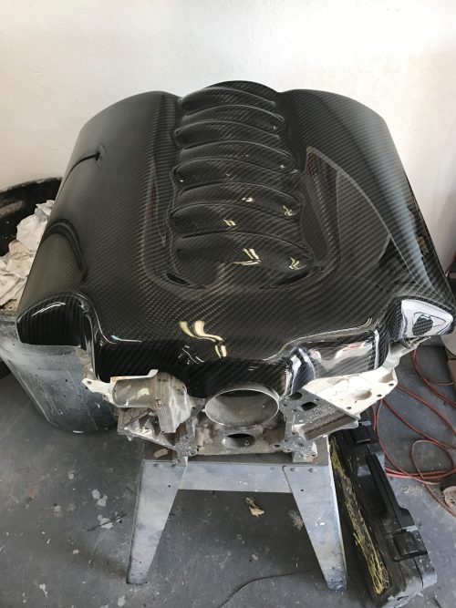 LS One Piece Carbon Fiber Motor Cover