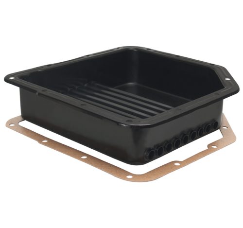 Derale 14200 TH350 Transmission Cooling Pan Increases Fluid Capacity by 2 Quarts.