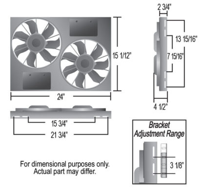 Derale 16831 dimensions