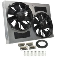 Derale 16842 High Output Dual Radiator Fan and Shroud Kit