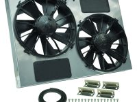 Derale 16927 High Output Dual 12 Inch Electric Radiator Fan and Powder Coated Steel Shroud Kit