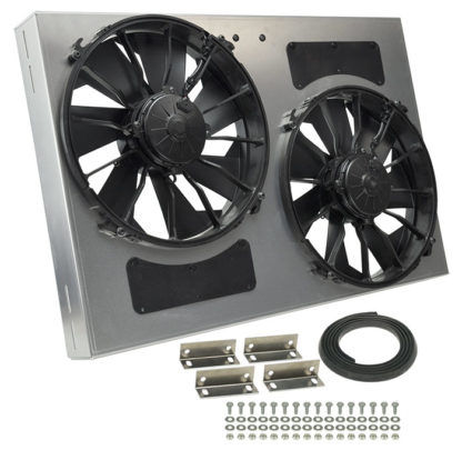 Derale High Output Dual Radiator Fan and Shroud Kit 16837