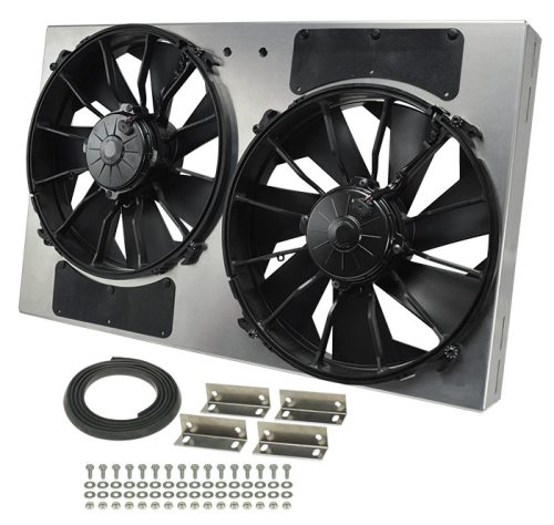 Derale High Output Dual Radiator Fan and Shroud Kit Number 16836