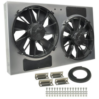 Derale Number 16838 High Output Dual Radiator Fan and Shroud Kit
