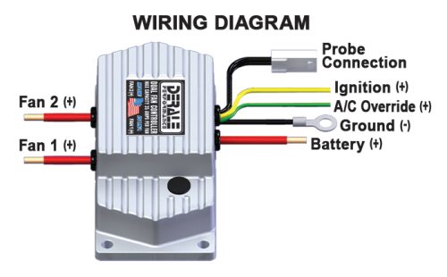 Derale 16788 Integrated PWM Fan Controller Kit - Wire Diagram 16788