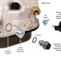 47RE 46RE 44RE 42RE Neutral Safety Switch Adapter Kit Sonnax Number 22179-06K