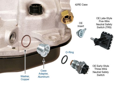 47RE 46RE 44RE 42RE Neutral Safety Switch Adapter Kit Sonnax Number 22179-06K