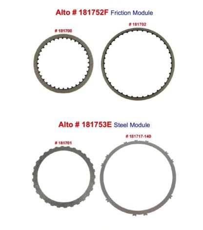 Alto 181752F and 181753E Clutch and Steel Modules. Nissan RE0F10D or JATCO JF016E 2010-On