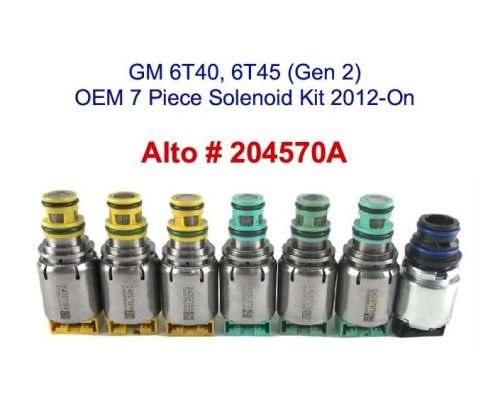 GM 6T45 6T40 Generation 2 OEM 7 Piece Solenoid Kit 2012 On