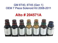 GM 6T45 6T40 Generation 1 OEM 7 Piece Solenoid Kit 2008 to 2011