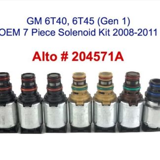GM 6T45 6T40 Generation 1 OEM 7 Piece Solenoid Kit 2008 to 2011