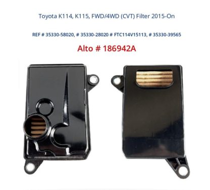 Toyota K114 or K115 Transmission Filter FWD or 4WD (CVT) Alto Number 186942A 2015-On