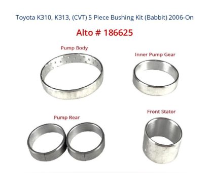 Toyota K310, K313, (CVT) 5 Piece Bushing Kit (Babbit) 2006-On Alto 186625