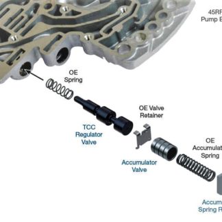 45RFE 545RFE 65RFE 66RFE 68RFE Oversized TCC Regulator and Accumulator Valve Kit Sonnax Number 44912-12K