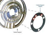 4R100 E4OD Silicone Printed Center Support Gasket Sonnax 36743G. Package Quantity: 5