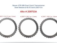 Nissan GTR GR6 Dual Clutch Transmission Steel Module A and B Clutch Alto Number 209753A 2007-On.