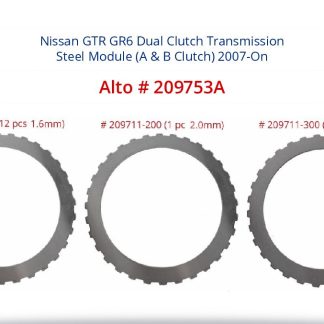 Nissan GTR GR6 Dual Clutch Transmission Steel Module A and B Clutch Alto Number 209753A 2007-On.