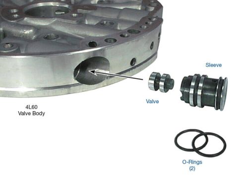 700R4 200-4R .500 of an Inch Boost Valve with O-Rings Sonnax Number 77917-500