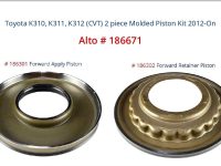 Toyota K310, K311, K312 CVT 2 piece Molded Piston Kit Alto Number 186671 2012-On