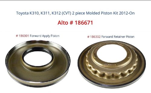 Toyota K310, K311, K312 CVT 2 piece Molded Piston Kit Alto Number 186671 2012-On