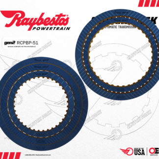 RCPBP-51, 6L80 Raybestos GEN 2 Blue Performance Friction Clutch Pack, 2006-On