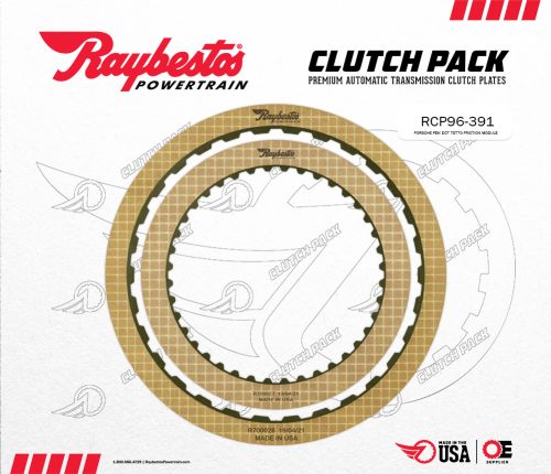 RCP96-391, Porsche PDK DCT 7DT70 Friction Clutch Pack, 2010-2014