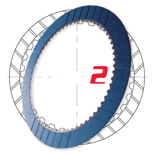 RCPBP-33, E4OD Raybestos GEN 2 Blue Friction Clutch Pack, 1997