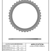 Alto 195762A, 6L80E / 6L90E 4-5-6 Clutch Stepped Pressure Plate, .135" Thick, 2007 - up