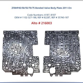 ZF8HP45/50/55/70/75 Bonded Valve Body Plate Alto 216003 2011-On Code A187, B187