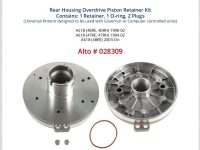 028309, 46RE / 46RH / 47RE / 47RH / 48RE Alto Rear Housing Overdrive Piston Retainer Kit