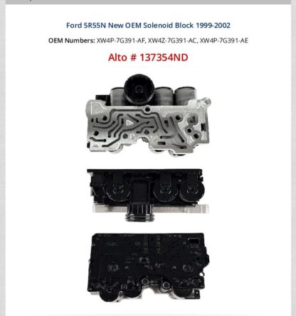 Ford 5R55N New OEM Solenoid Block Alto Number 137354ND 1999-2002