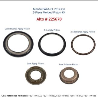 Mazda FW6A-EL 5 Piece Molded Piston Kit Alto Number 225670 2012-On
