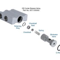 42RLE, 45RFE, 545RFE, 68RFE, 722.6, JF011E, and RE0F10A Thermal Bypass Eliminator Sonnax Number 72760-02K.