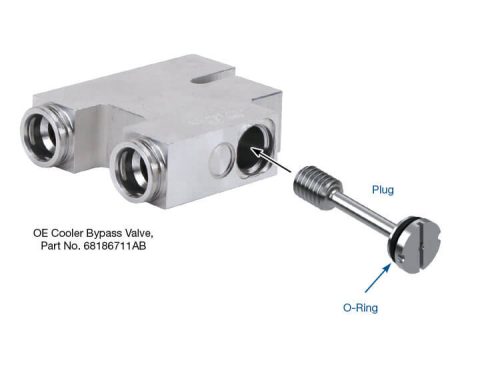 45RFE 545RFE 65RFE 66RFE 68RFE 845RE AS69RC ZF8HP45 ZF8HP70 Thermal Bypass Eliminator Kit Sonnax Number 72760-01K.