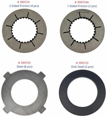 Dana, Spicer, Super 70-273, 80-286 TRAC LOK Differential Friction and Steel Clutch Kit Alto 399751A