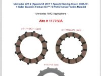 Alto 117750A Friction and Steel Module Mercedes 722.9 (Speedshift MCT 7) Start Up Clutch